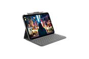 Tastatur - Logitech Slim Folio - keyboard and folio case - ND - oxford grey - Tastatur & Foliosett - Nordisk - Grå - 920-011428