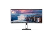 Skjerm - 34" AOC CU34V5C/BK - 3440x1440 - 100Hz - VA - 65W USB HUB - CU34V5C/BK