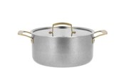 Gryter - Pillivuyt Gourmet Durance Saucepan with Lid Dia 24 cm 5 litres Steel - 27359