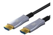 Skjermkabel - Pro HDMI 2.1 Hybrid - Skjermkabel - 10m - Svart - HDMI21BAOC-10