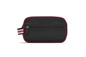 Annen personlig pleie - Studio Toiletry bag in black nylon with smart red edge. - 10125