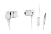 Hodetelefoner - Vivanco In-Ear Plugin Smartphone Headset White - 38010