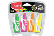 Skrive- & Tegneverktøy - Maped Fluo'Peps Pocket Soft Highlighters x4 - 742777