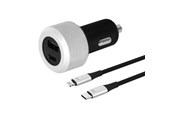 Mobil - Adaptere og ladere - Just Mobile Highway Turbo - Deluxe Car Charger with PD/QC Hybrid Fast Charge - DCC-200/612