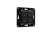 Smarthus - Shelly Wall Switch 4 - Black - WS4 black