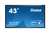 Digital skilting & Hotell TV - iiyama ProLite T4362AS-B1 43" Class (42.5" viewable) LED-backlit LCD display - 4K - for digital signage / interactive communication - T4362AS-B1