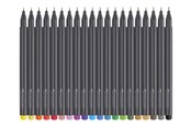 Skrive- & Tegneverktøy - Faber Castell Faber-Castell GRIP - fineliner - assorted colours (pack of 20) - 4005401516200