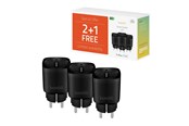 Smarthus - Hombli Smart Socket (EU) Promo Pack 2+1 Black - HBPP-0205