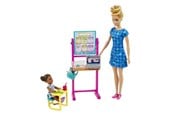 Dukker, Bamser & Utstyr - Barbie Teacher Doll (Blonde) with Apprentice - HCN19