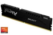 RAM - Kingston FURY Beast DDR5-5200 - 8GB - CL36 - Single Channel (1 pcs) - AMD EXPO & Intel XMP - Svart - KF552C36BBE-8