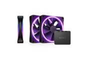 Kabinettvifte - NZXT F120 RGB DUO 3-pack & RGB Controller - Black - Kabinettvifte - 120mm - Svart med RGB LED-lys - 29 dBA - RF-D12TF-B1