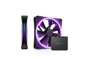 Kabinettvifte - NZXT F140 RGB DUO 2-pack & RGB Controller - Black - Kabinettvifte - 140mm - Svart med RGB LED-lys - 36 dBA - RF-D14DF-B1