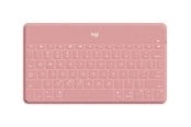 Tastatur - Logitech Keys-To-Go - keyboard - QWERTY - US International - blush - Tastatur - Universal - Rosa - 920-010176