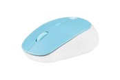 Mus - Natec Harrier 2 - mouse - Bluetooth 5.1 - white blue - Mus - Optisk - 4 - Blå - NMY-1963