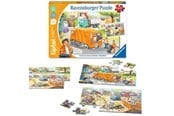 Puslespill - Ravensburger tiptoi Puzzle: Müllabfuhr 2x12pcs (DE) - 00172