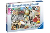 Puslespill - Ravensburger The 50’s 1000 piece Jigsaw Puzzle - 17387