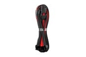 Strømkabel (intern) - CableMod C-Series Pro ModMesh 12VHPWR - 3x PCI-e - 60cm - Black and Red - CM-PCSR-16P3-N60KKR-5PK-R