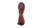 Strømkabel (intern) - CableMod C-Series Pro ModMesh 12VHPWR - 3x PCI-e - 60cm - Dark Gray and Red - CM-PCSR-16P3-N60KCR-5PK-R