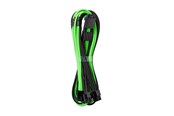 Strømkabel (intern) - CableMod RT-Series Pro ModMesh 12VHPWR - 3x PCI-e - 60cm - Black and Green - CM-PRTS-16P3-N60KKLG-5PK-R