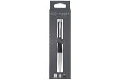 Skrive- & Tegneverktøy - Parker Urban Twist Ballpoint Pen | Muted Black with Chrome Trim | Medium Point Blue Ink Refill - 2150858