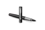 Skrive- & Tegneverktøy - Parker Vector XL Rollerball Pen | Metallic Black Lacquer on Brass | Fine Point with Black Ink Refill | Gift Box - 2159774