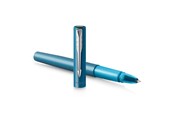 Skrive- & Tegneverktøy - Parker Vector XL Rollerball Pen | Metallic Teal Lacquer on Brass | Fine Point with Black Ink Refill | Gift Box - 2159776