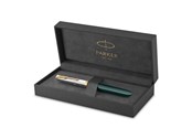 Skrive- & Tegneverktøy - Parker 51  Premium Fountain Pen | Premium Collection | Forest Green | Fine Nib | Blue/Black Ink | Gift box - 2169074