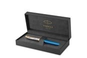 Skrive- & Tegneverktøy - Parker 51  Premium Fountain Pen | Premium Collection | Turquoise | Fine Nib | Blue/Black Ink | Gift box - 2169078