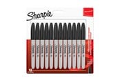 Skrive- & Tegneverktøy - Sharpie Permanent Markers | Fine Point | Black | 12 Count - 1996111