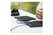 Tastatur - R-Go Tools R-Go Split - keyboard - QWERTY - Italian - black - Tastatur - Italiensk - Svart - RGOSP-ITWIBL