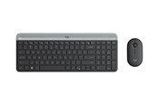 Tastatur - Logitech Slim Wireless Combo MK470 - Tastatur & Mussett - Tsjekkisk - Grå - 920-009260