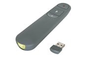 Fjernkontroll - Targus Control Plus Dual Mode Antimicrobial Presenter with Laser presentation remote control - grey - AMP06704AMGL