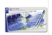 Skrive- & Tegneverktøy - Staedtler karat aquarell 125 - coloured pencil - assorted colours (pack of 48) - 125 M48