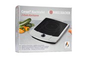 Andre kjøkkenapparater - ROMMELSBACHER CT 2200/E - ceramic hot plate - black/stainless steel - CT 2200/E