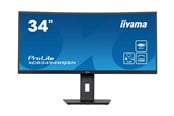 Skjerm - 34" iiyama ProLite - 3440x1440 - 120Hz - VA - 65W USB-C - KVM Switch - XCB3494WQSN-B5