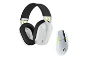 Mus - Logitech Wireless Gaming Combo - BLACK+WHITE+LIME - Gaming mus - Optisk - 6 - Hvit - 981-001230