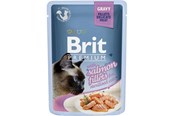 Katt - Brit Premium Gravy w/ Salmon Fillets for Sterilised Cats 85g - BK5500085