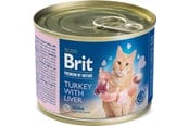 Katt - Brit Premium by Nature Can Turkey with Liver 200 g - BK100020