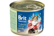 Katt - Brit Premium by Nature Can Turkey with Lamb 200 g - BK080020