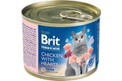 Katt - Brit Premium by Nature Can Chicken with Hearts 200 g - BK060020