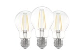 LED-lyspære - EGLO LED-lyspære A60 Standard 7W/827 806 lumen clear 3-pack E27 - 113105