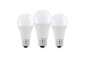 LED-lyspære - EGLO LED-lyspære A60 Standard 8.5W/830 806 lumen matt 3-pack E27 - 113111