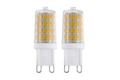 LED-lyspære - EGLO LED-lyspære SMD-3W 320LM 4000K 2 pcs G9 - 110155