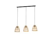 Lamper - EGLO AYESGARTH long table pendant natural - 43867