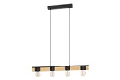 Lamper - EGLO BAILRIGG long table pendant black/brown - 43902