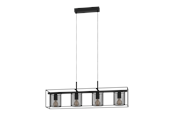 Lamper - EGLO CATTERICK long table pendant black - 43773