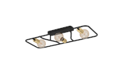 Lamper - EGLO MESSINARO ceiling lamp black/brushed brass - 900367