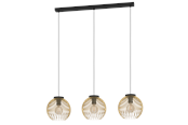 Lamper - EGLO VENEZUELA long table pendant black/gold - 900167