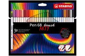 Hobbyartikler - STABILO  Pen 68 ARTY carton pack of 30 brush pens - 204032