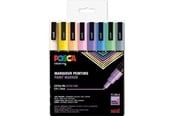 Hobbyartikler - POSCA  marker sæt PC-3M 8 ass. Pastel colors - 401641